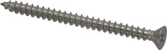 Value Collection - #10 Flat Head Phillips Sheet Metal Screw - Stainless Steel, 2-1/2" OAL, Grade 18-8 - USA Tool & Supply