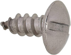 Value Collection - #6 Truss Head Slotted Sheet Metal Screw - Stainless Steel, 3/8" Length Under Head, Grade 18-8 - USA Tool & Supply