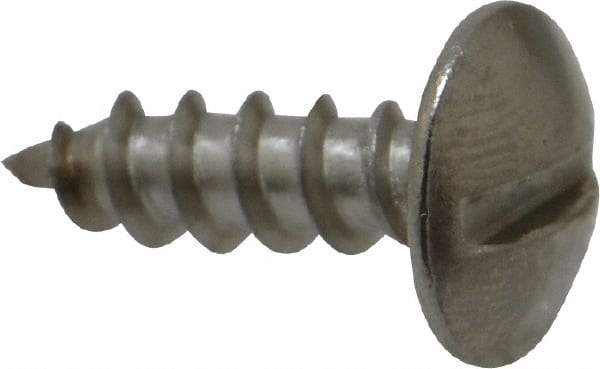 Value Collection - #10 Truss Head Slotted Sheet Metal Screw - Stainless Steel, 5/8" Length Under Head, Grade 18-8 - USA Tool & Supply