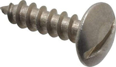 Value Collection - #10 Truss Head Slotted Sheet Metal Screw - Stainless Steel, 3/4" Length Under Head, Grade 18-8 - USA Tool & Supply