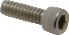Value Collection - #6-32 UNC Hex Socket Drive, Socket Cap Screw - Grade 18-8 Stainless Steel, Uncoated, Fully Threaded, 7/16" Length Under Head - USA Tool & Supply