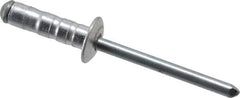 RivetKing - Size 63-67 Dome Head Aluminum Multi Grip Blind Rivet - Steel Mandrel, 0.187" to 0.456" Grip, 3/8" Head Diam, 0.192" to 0.196" Hole Diam, 0.716" Length Under Head, 3/16" Body Diam - USA Tool & Supply