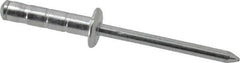 RivetKing - Size 66-69 Dome Head Aluminum Multi Grip Blind Rivet - Steel Mandrel, 0.275" to 0.598" Grip, 3/8" Head Diam, 0.192" to 0.196" Hole Diam, 7/8" Length Under Head, 3/16" Body Diam - USA Tool & Supply