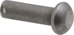 RivetKing - 3/16" Body Diam, Round Steel Solid Rivet - 5/8" Length Under Head - USA Tool & Supply