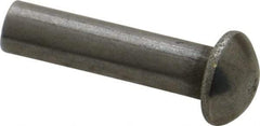 RivetKing - 3/16" Body Diam, Countersunk Uncoated Steel Solid Rivet - 3/4" Length Under Head, 90° Countersunk Head Angle - USA Tool & Supply