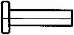 RivetKing - 3/16" Body Diam, Flat Uncoated Aluminum Solid Rivet - 3/8" Length Under Head, Grade 1100F - USA Tool & Supply