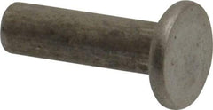 RivetKing - 3/16" Body Diam, Countersunk Uncoated Steel Solid Rivet - 5/8" Length Under Head, 90° Countersunk Head Angle - USA Tool & Supply