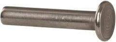 RivetKing - 3/16" Body Diam, Round Uncoated Stainless Steel Solid Rivet - 1" Length Under Head, Grade 18-8 - USA Tool & Supply