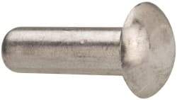 RivetKing - 3/16" Body Diam, Universal Aluminum Solid Rivet - 5/8" Length Under Head, Grade 1100F - USA Tool & Supply