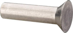 RivetKing - 3/16" Body Diam, Countersunk Aluminum Solid Rivet - 3/4" Length Under Head, Grade 1100F, 78° Countersunk Head Angle - USA Tool & Supply