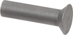 RivetKing - 1/4" Body Diam, Countersunk Uncoated Steel Solid Rivet - 1" Length Under Head, 90° Countersunk Head Angle - USA Tool & Supply