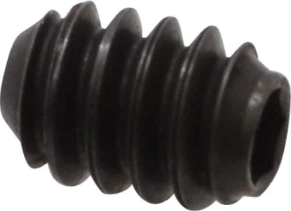 Holo-Krome - #6-32 UNC, 3/16" OAL, Cup Point Set Screw - Grade 8 Alloy Steel, 1/16" Key - USA Tool & Supply