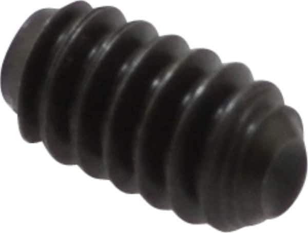 Holo-Krome - #6-32 UNC, 1/4" OAL, Cup Point Set Screw - Grade 8 Alloy Steel, 1/16" Key - USA Tool & Supply