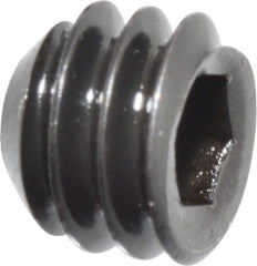 Holo-Krome - 1/4-20 UNC, 3/16" OAL, Cup Point Set Screw - Grade 8 Alloy Steel, 1/8" Key - USA Tool & Supply