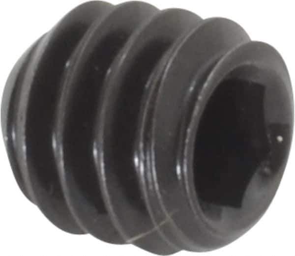 Holo-Krome - 1/4-20 UNC, 1/4" OAL, Cup Point Set Screw - Grade 8 Alloy Steel, 1/8" Key - USA Tool & Supply