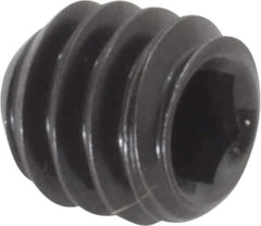 Holo-Krome - 1/4-20 UNC, 1/4" OAL, Cup Point Set Screw - Grade 8 Alloy Steel, 1/8" Key - USA Tool & Supply