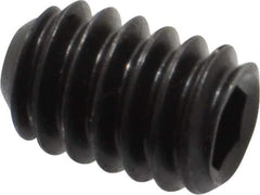 Holo-Krome - 1/4-20 UNC, 3/8" OAL, Cup Point Set Screw - Grade 8 Alloy Steel, 1/8" Key - USA Tool & Supply