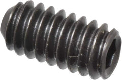 Holo-Krome - 1/4-20 UNC, 1/2" OAL, Cup Point Set Screw - Grade 8 Alloy Steel, 1/8" Key - USA Tool & Supply