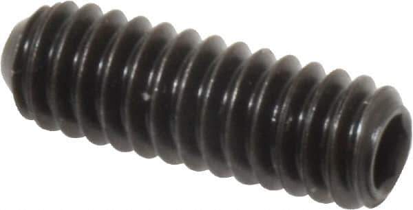 Holo-Krome - 1/4-20 UNC, 3/4" OAL, Cup Point Set Screw - Grade 8 Alloy Steel, 1/8" Key - USA Tool & Supply