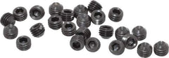 Holo-Krome - 1/4-28 UNF, 3/16" OAL, Cup Point Set Screw - Grade 8 Alloy Steel, 1/8" Key - USA Tool & Supply