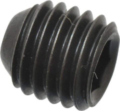 Holo-Krome - 1/4-28 UNF, 1/4" OAL, Cup Point Set Screw - Grade 8 Alloy Steel, 1/8" Key - USA Tool & Supply