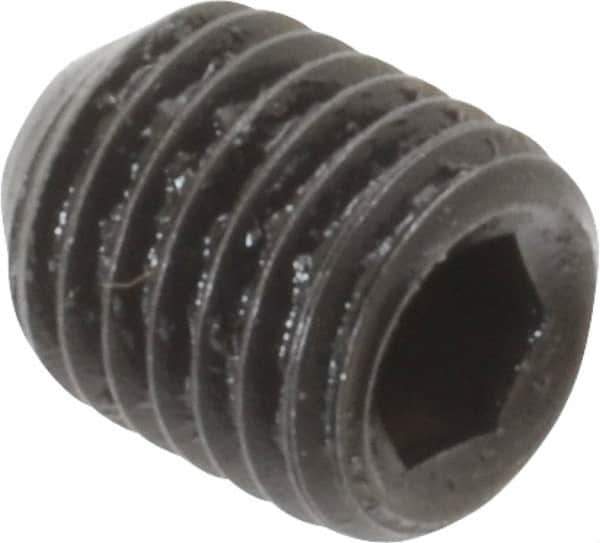 Holo-Krome - 5/16-24 UNF, 3/8" OAL, Cup Point Set Screw - Grade 8 Alloy Steel, 5/32" Key - USA Tool & Supply
