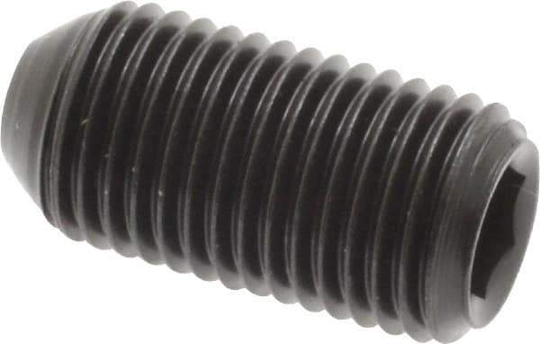Holo-Krome - 3/8-24 UNF, 3/4" OAL, Cup Point Set Screw - Grade 8 Alloy Steel, 3/16" Key - USA Tool & Supply
