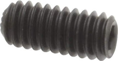 Holo-Krome - #8-32 UNC, 3/8" OAL, Internal Knurl Point Set Screw - Grade 8 Alloy Steel, 5/64" Key - USA Tool & Supply