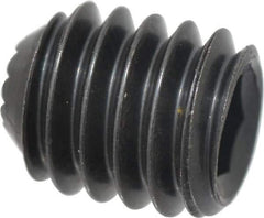 Holo-Krome - 5/16-18 UNC, 3/8" OAL, Internal Knurl Point Set Screw - Grade 8 Alloy Steel, 5/32" Key - USA Tool & Supply