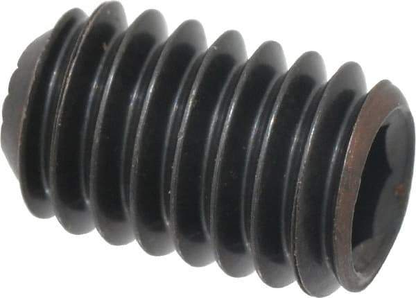 Holo-Krome - 5/16-18 UNC, 1/2" OAL, Internal Knurl Point Set Screw - Grade 8 Alloy Steel, 5/32" Key - USA Tool & Supply