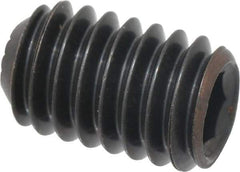 Holo-Krome - 5/16-18 UNC, 1/2" OAL, Internal Knurl Point Set Screw - Grade 8 Alloy Steel, 5/32" Key - USA Tool & Supply