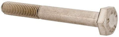 Value Collection - 1/4-28 UNF, 2" Length Under Head Hex Head Cap Screw - Grade 316 Stainless Steel, Uncoated, 7/16" Hex - USA Tool & Supply