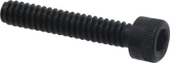 Made in USA - #6-32 UNC Hex Socket Drive, Socket Cap Screw - Alloy Steel, Black Oxide Finish, Fully Threaded, 3/4" Length Under Head - USA Tool & Supply