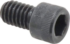Made in USA - 5/16-18 UNC Hex Socket Drive, Socket Cap Screw - Alloy Steel, Black Oxide Finish, Fully Threaded, 1/2" Length Under Head - USA Tool & Supply