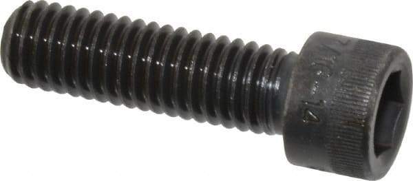 Holo-Krome - 7/16-14 UNC Hex Socket Drive, Socket Cap Screw - Alloy Steel, Black Oxide Finish, Fully Threaded, 1-1/2" Length Under Head - USA Tool & Supply