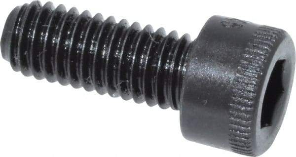 Made in USA - #10-32 UNF Hex Socket Drive, Socket Cap Screw - Alloy Steel, Black Oxide Finish, Fully Threaded, 1/2" Length Under Head - USA Tool & Supply