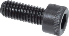 Made in USA - #10-32 UNF Hex Socket Drive, Socket Cap Screw - Alloy Steel, Black Oxide Finish, Fully Threaded, 1/2" Length Under Head - USA Tool & Supply