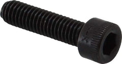 Made in USA - #10-32 UNF Hex Socket Drive, Socket Cap Screw - Alloy Steel, Black Oxide Finish, Fully Threaded, 3/4" Length Under Head - USA Tool & Supply