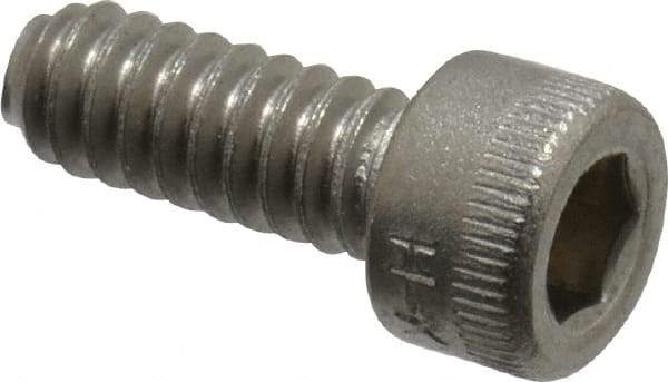 Holo-Krome - #10-24 UNC Hex Socket Drive, Socket Cap Screw - Grade 18-8 Stainless Steel, Passivated Finish, Fully Threaded, 1/2" Length Under Head - USA Tool & Supply