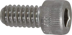 Holo-Krome - 1/4-20 UNC Hex Socket Drive, Socket Cap Screw - Grade 18-8 Stainless Steel, Passivated Finish, Fully Threaded, 1/2" Length Under Head - USA Tool & Supply