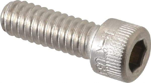 Holo-Krome - 1/4-20 UNC Hex Socket Drive, Socket Cap Screw - Grade 18-8 Stainless Steel, Passivated Finish, Fully Threaded, 3/4" Length Under Head - USA Tool & Supply