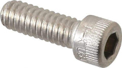 Holo-Krome - 1/4-20 UNC Hex Socket Drive, Socket Cap Screw - Grade 18-8 Stainless Steel, Passivated Finish, Fully Threaded, 3/4" Length Under Head - USA Tool & Supply