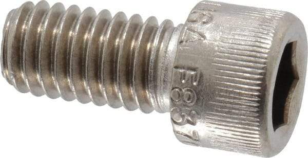 Holo-Krome - 3/8-16 UNC Hex Socket Drive, Socket Cap Screw - Grade 18-8 Stainless Steel, Passivated Finish, Fully Threaded, 3/4" Length Under Head - USA Tool & Supply
