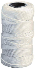 Value Collection - Nylon Braided Twine - 110 Lbs. Breaking Strength, Yellow - USA Tool & Supply