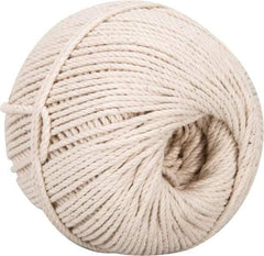 Made in USA - 0.08 Inch Diameter, Seine Cable Cord Twine - 61 Lbs. Breaking Strength, White, 470 Ft. per Lb. - USA Tool & Supply