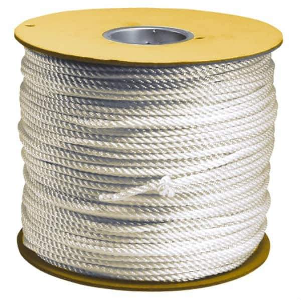 Value Collection - 100' Max Length Polyester Solid Braid Rope - 1/8" Diam, 49 Lb Capacity - USA Tool & Supply