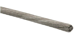 Value Collection - 1/8" Diam, Aircraft Cable Wire - 2,100 Lb Breaking Strength, 1 x 19 Single Strand - USA Tool & Supply