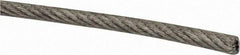 Value Collection - 1/8" x 3/32" Diam, Coated Aircraft Cable Wire - 920 Lb Breaking Strength, 7 x 7 Strand Core, Nylon Coating - USA Tool & Supply