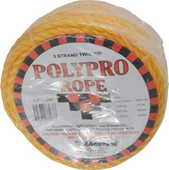 Value Collection - 100' Max Length Polypropylene Coilettes - 1/4" Diam, 1,130 Lb Capacity - USA Tool & Supply