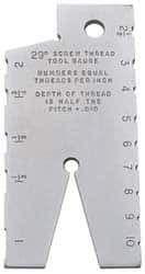 SPI - Steel Acme Thread Screw Checker - 10 Thread per Inch, 29° (Included Angle) Thread Angle - USA Tool & Supply